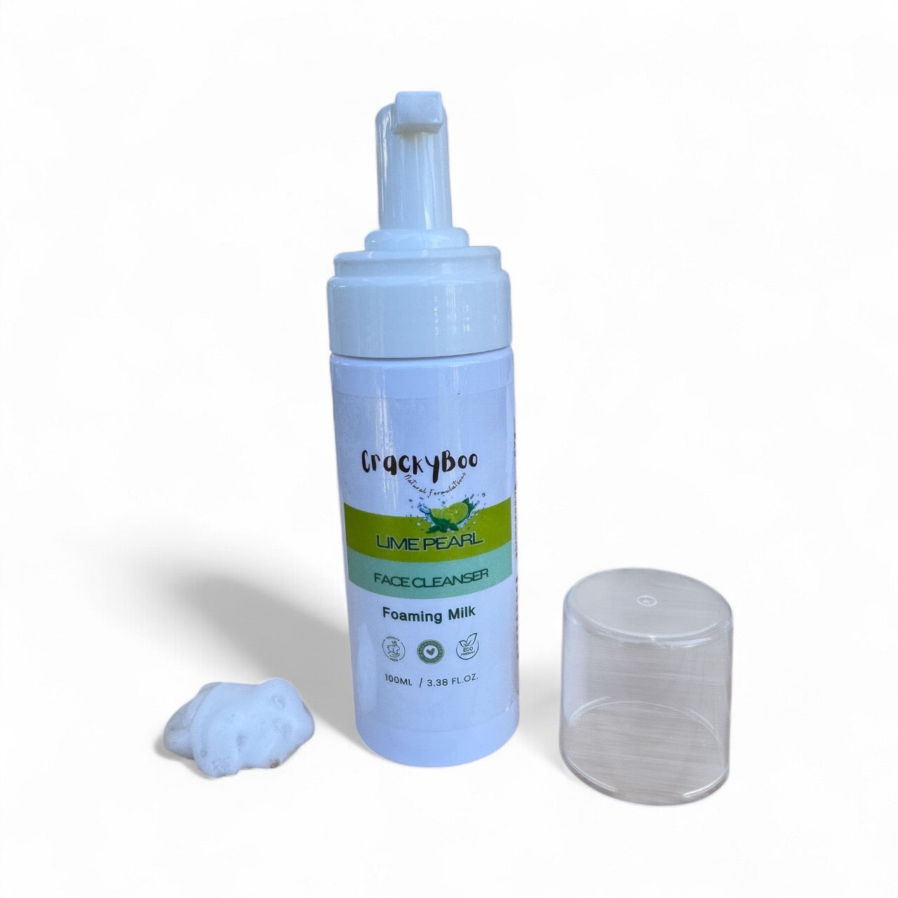 Lime Pearl Face Cleanser Milk Foaming Pump